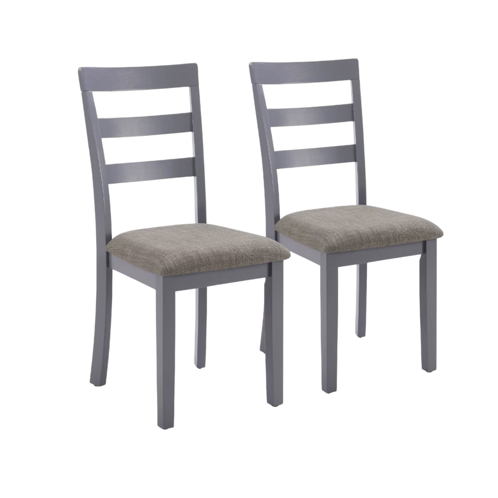 Polyester Upholstered Dining Side Chair - Wood Frame_4Dock